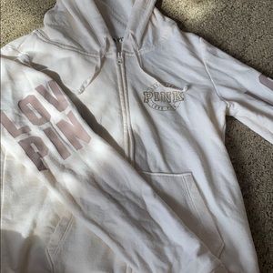 PINK zip up hoodie